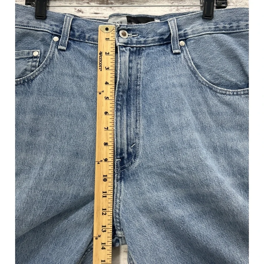 Levis SilverTab Loose Jeans Mens 38x32 Light Blue Denim Baggy Tapered 90's Style